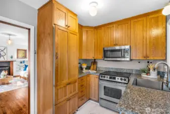 Integrated Subzero fridge.