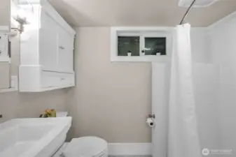 3/4 lower level bathroom