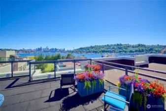 One of the best views in Seattle from the coveted Regata condominiums in Wallingford.