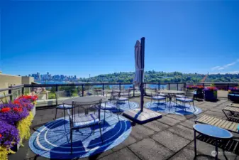 Community roof-top deck views don't get any better than this!