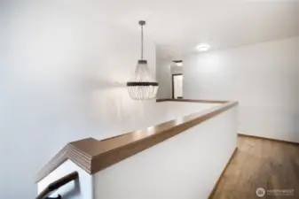 Top of stairs.