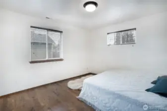 Bedroom 1, top of stairs on left side of house.