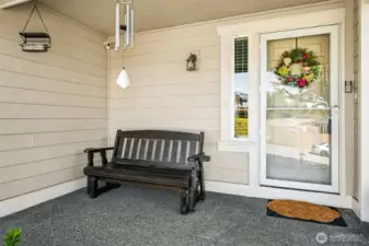 Front porch view, just beautiful and welcoming.