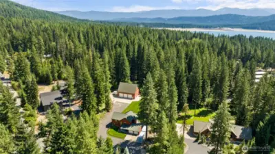 Close to lake Cle Elum with private beach access.
