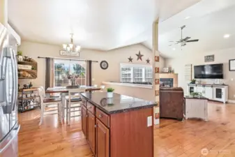 Open concept floor plan