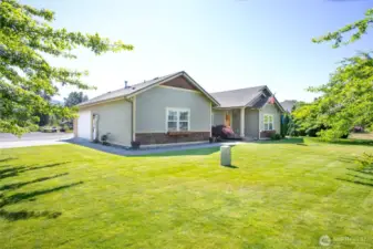 Large front yard