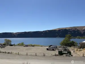 View from the property, just above the boat launch