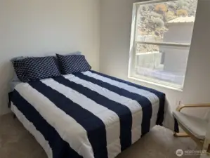 Guest bedroom number 1, with a view of the river