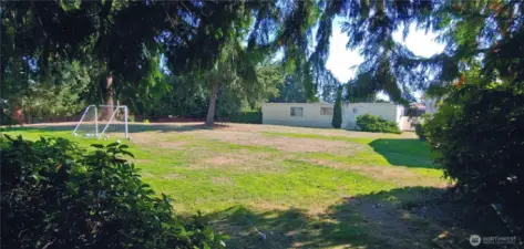 Large grassy area with plenty of room to play