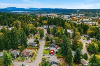 Redmond Town Center is close by and Lake Sammamish