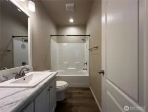 Hallway bathroom