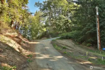 Road leading to the property.