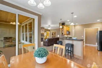 Step out the the partially covered back deck ~ Outdoor Cooking All Year