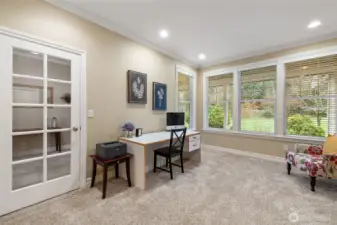 Spacious Den off Foyer