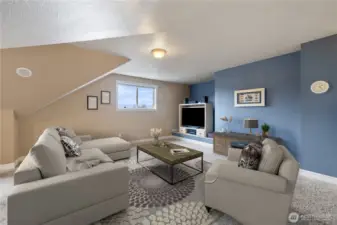 Bonus Room above Garage, access Stairs across from Laundry Rm ~ Virtually Staged
