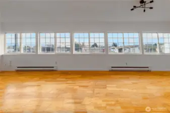 View from spacious living room south