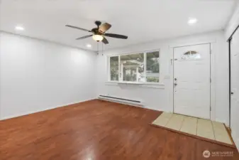 Interior was freshly painted.