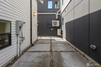 designated parking spot with EV charging