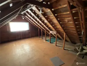 Bonus attic area.