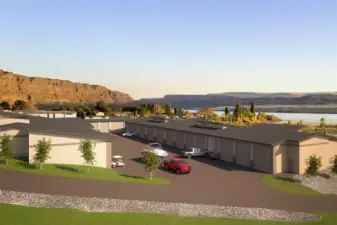 Garage offering located just 300 yards from the Crescent Bar boat launch and marina.
