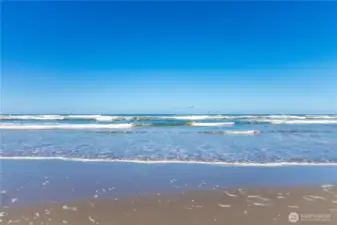 Just a short walk to the beach.