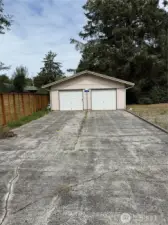 Two car garage