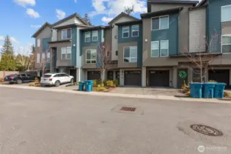 Welcome to 15113 40th Ave W in Lynnwood – A modern 2-bedroom, 2.5-bath townhome featuring attached 2-car tandem garage and sleek curb appeal.