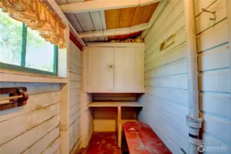 mud room at the back door