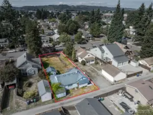 Neighboring property (to the right in this photo) is also for sale