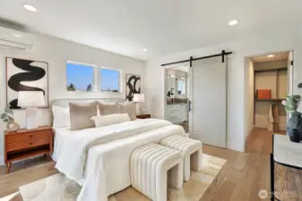 Spacious primary suite on the entire 3rd floor