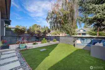 Wonderful yard space for entertaining and relaxing