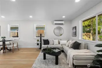 Living Room steps away from Dining Room