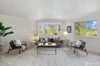 Plenty of room to configure the living area any way you'd like.