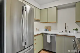 Some objects may appear larger than in "real life!" Enjoy your brand new double door refrigerator and freezer.