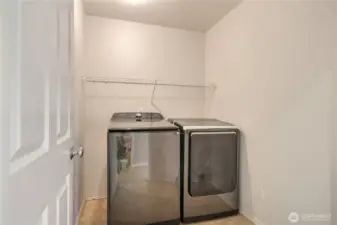 Utility room. Washer and Dryer will convey