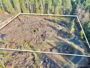 Overhead with approximate boundaries in white.