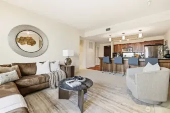 Living and dining spaces ideal for entertaining.