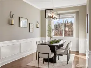 Formal dining ready for holidays and celebrations