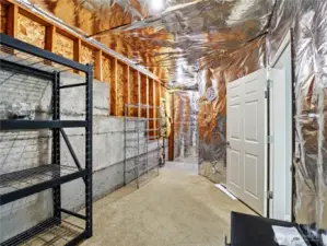 Is it a giant storage room? Is it a wine cellar waiting to be imagined? What would you do here?