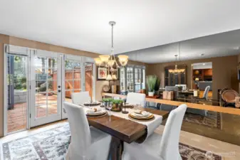Formal dining room is large enough for a generous dining table!