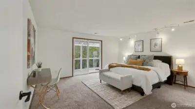 Spacious and comfortable, this primary suite is the perfect place to start and end your day.