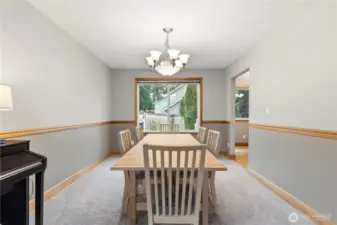 dining area attached to kitchen