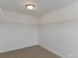 Large walk in closet off of the primary bathroom!