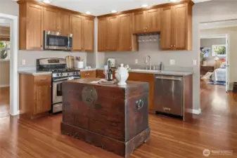 Country Kitchen with Cedar Cabinets