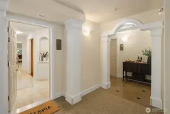 Unit front door from hall