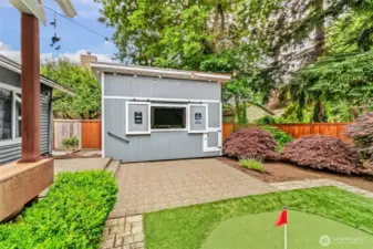 Custom Outbuilding with TV and Sound Bar