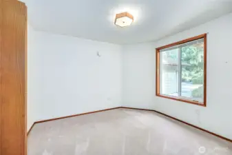 Bedroom #3 looking towards the window.