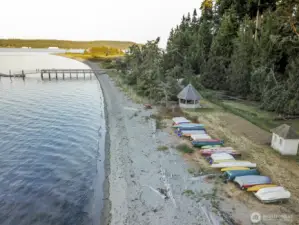 Kayak storage.