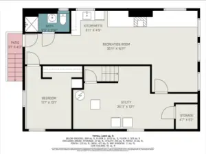 Lower level of the main home. Extra living space or separate living quarters!