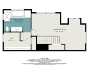 Upper level Primary Suite